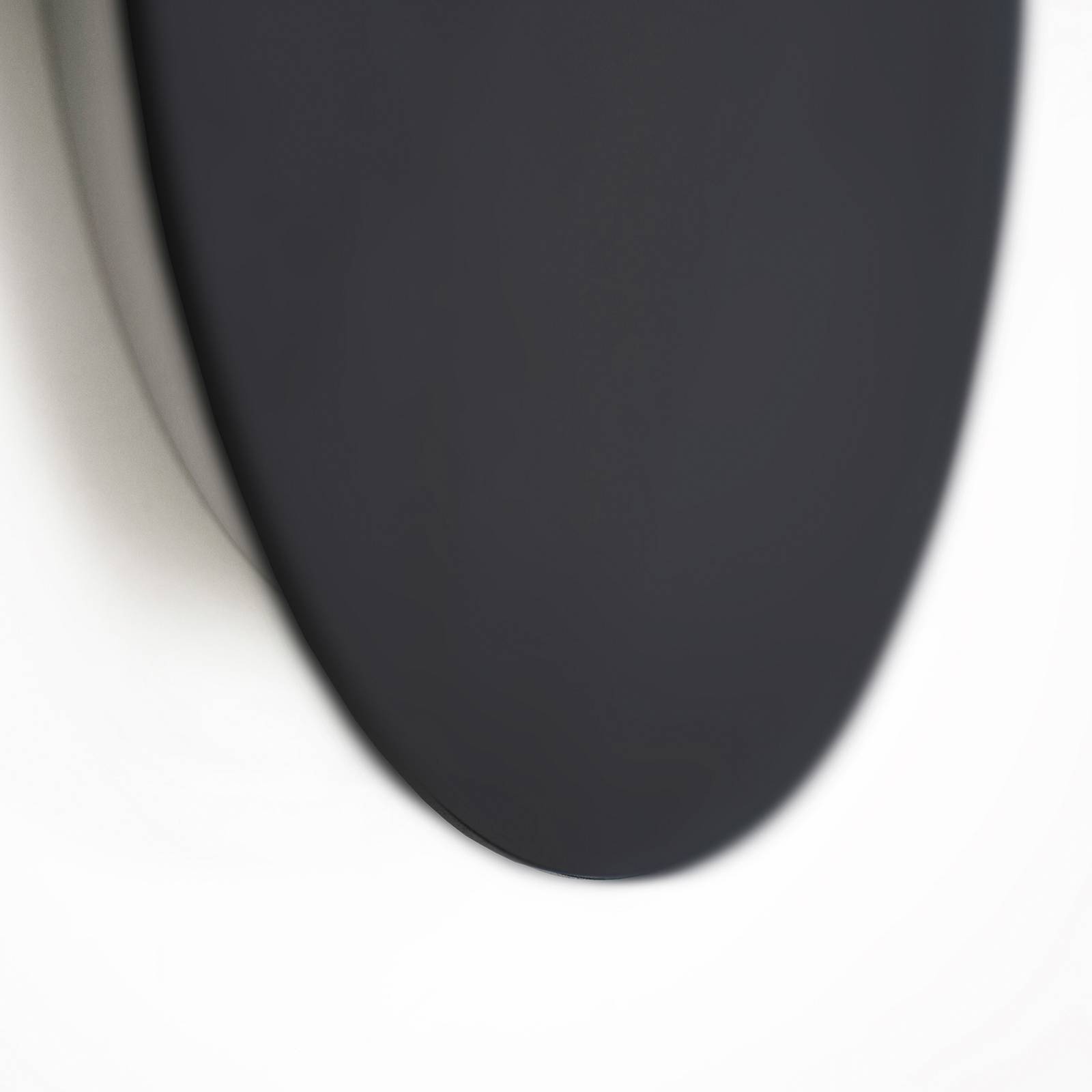 Escale Blade LED-Wandleuchte schwarz matt Ø 95 cm günstig online kaufen