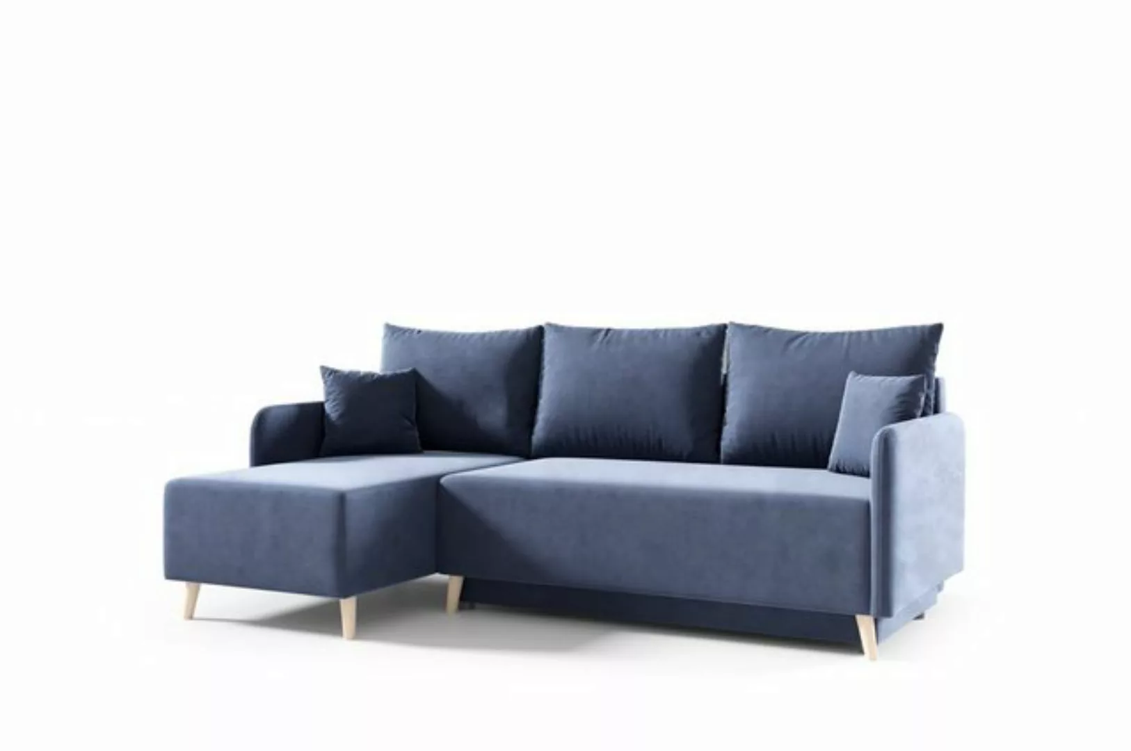 MOEBLO Ecksofa VALLETTA, Ottomane Universalsofa, L-förmiges Schlafsofa mit günstig online kaufen