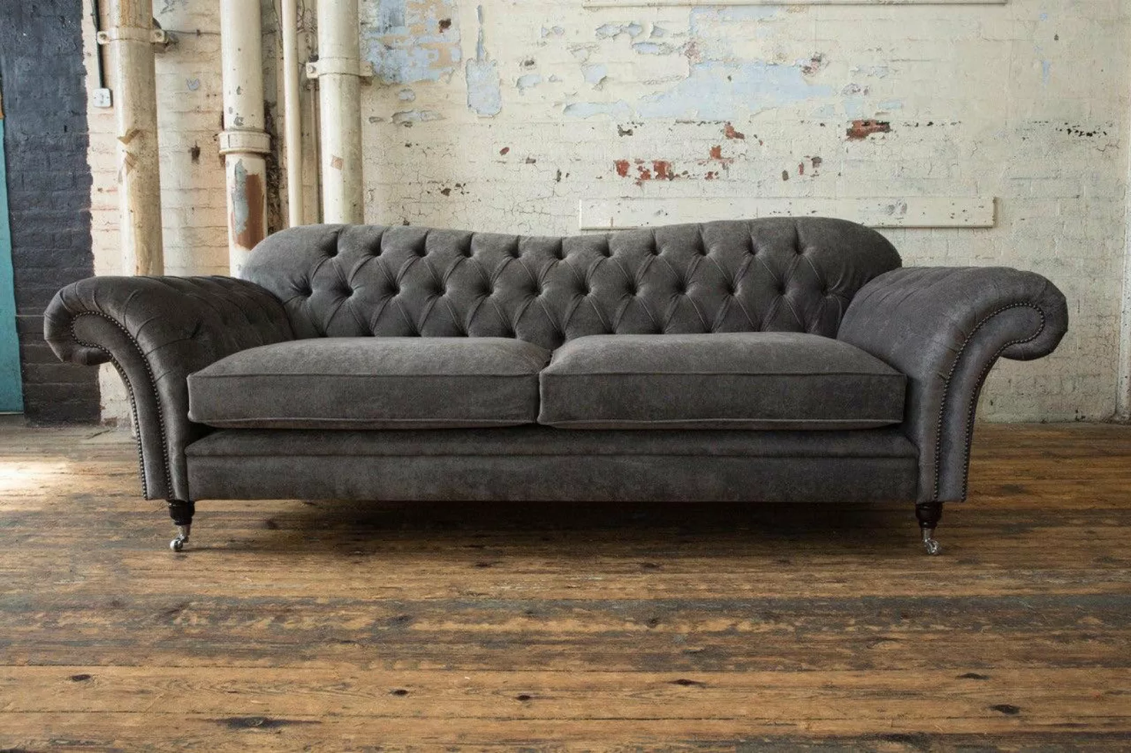 Xlmoebel Sofa Modernes Samtsofa mit 3 Sitzplätzen und zeitgemäßem Design -, günstig online kaufen