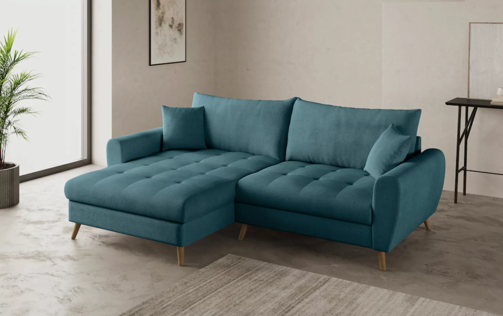 Mr. Couch Ecksofa "Blackburn II, L-Form", Mit Kaltschaumpolsterung bis 140 günstig online kaufen