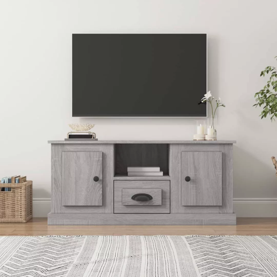 Vidaxl Tv-schrank Grau Sonoma 100x35,5x45 Cm Holzwerkstoff günstig online kaufen