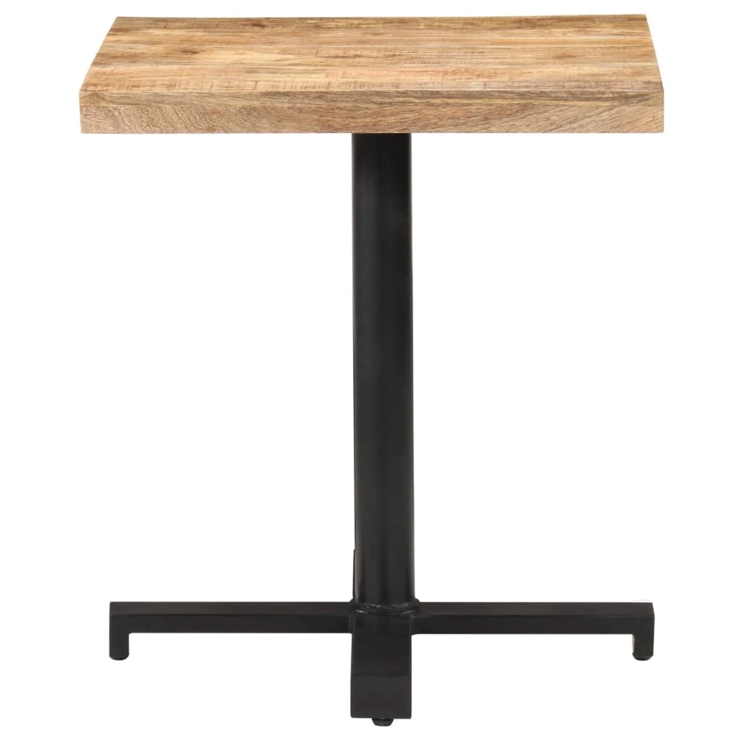 vidaXL BistRotisch Quadratisch 70x70x75 cm Raues Mangoholz günstig online kaufen