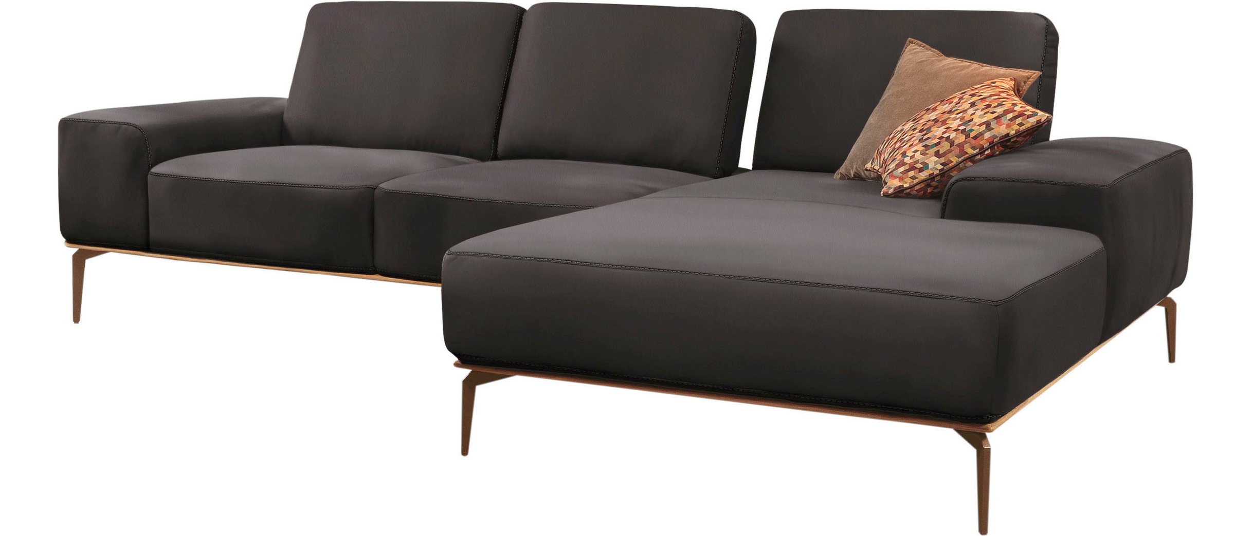 W.SCHILLIG Ecksofa "run, Designsofa mit tollem Sitzkomfort, bequem, L-Form" günstig online kaufen