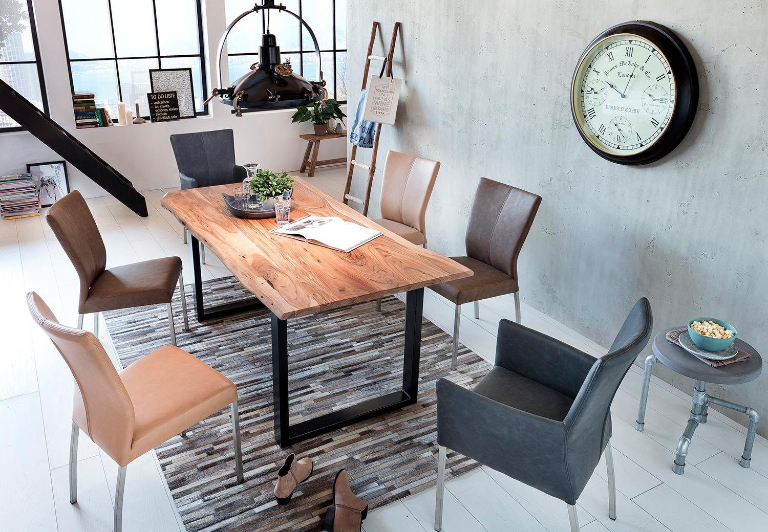 Loreno® Baumkantentisch Tops&Tables, massives Akazienholz, natürliche günstig online kaufen