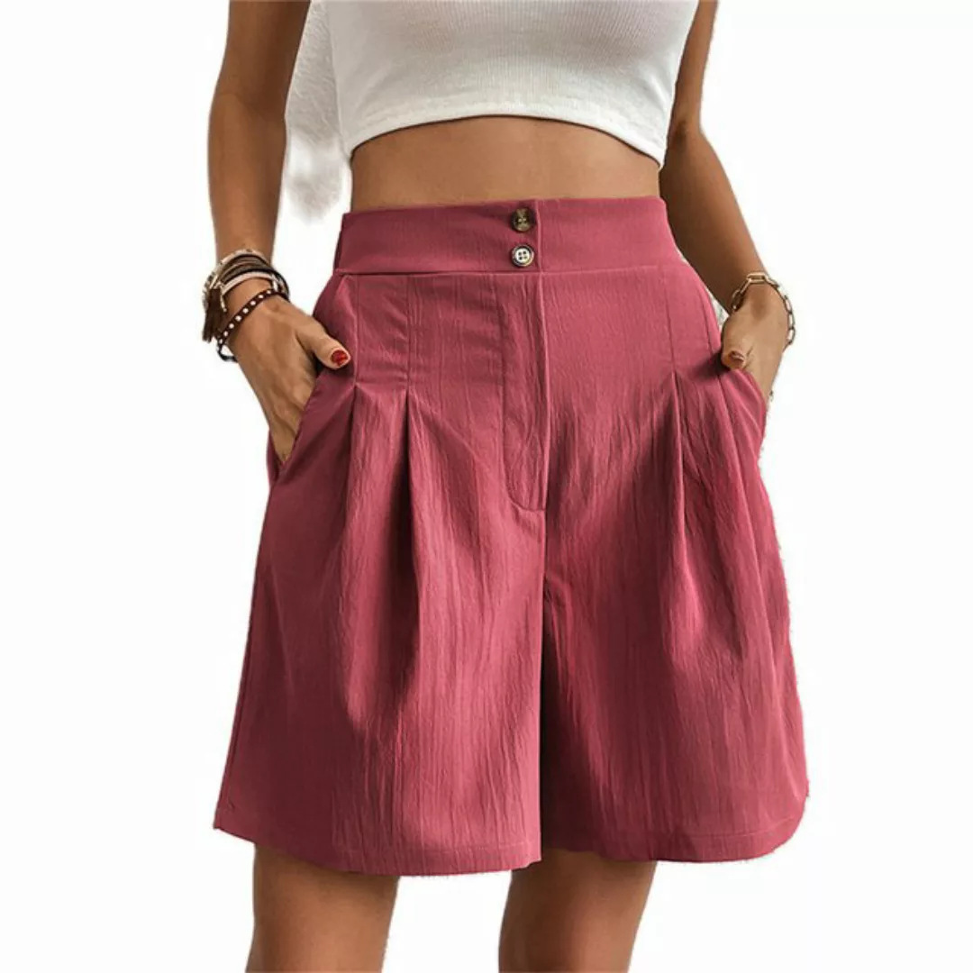 AFAZ New Trading UG 2-in-1-Shorts Vielseitige, einfarbige, lockere Damenhos günstig online kaufen