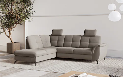 sit&more Ecksofa "Zora L-Form", wahlweise mit Bettfunktion und Bettkasten günstig online kaufen