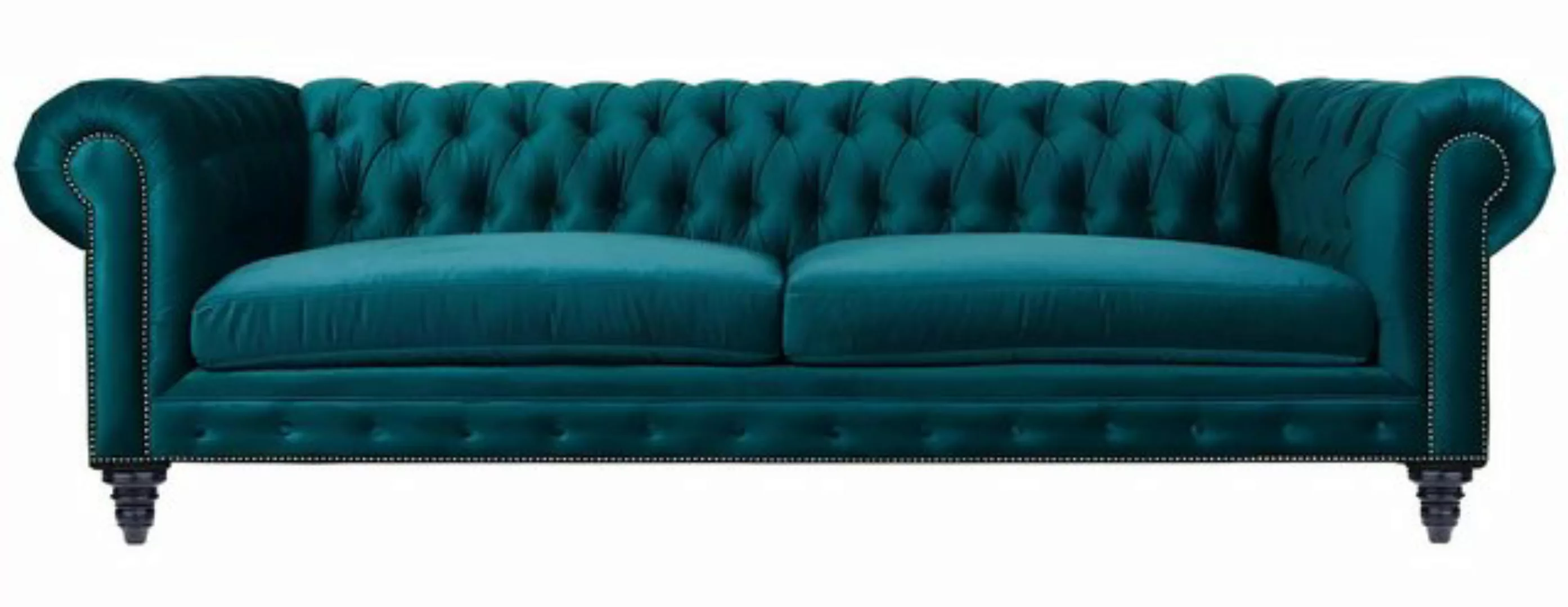 Xlmoebel 3-Sitzer Dreisitzer Sofa in kreativem blaugrünem Textil-Stoff Ches günstig online kaufen