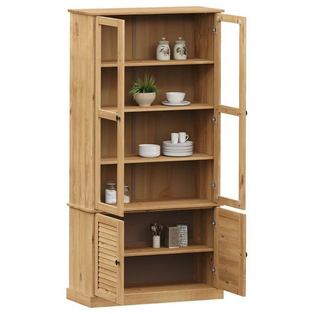 vidaXL Vitrine Vitrine Regal Highboard Vitrinenschrank VIGO 85x35x170 cm Ma günstig online kaufen