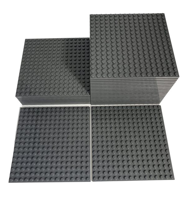 LEGO® Spielbausteine LEGO® 16x16 Bauplatten dunkelgraue Platten - Beidseiti günstig online kaufen