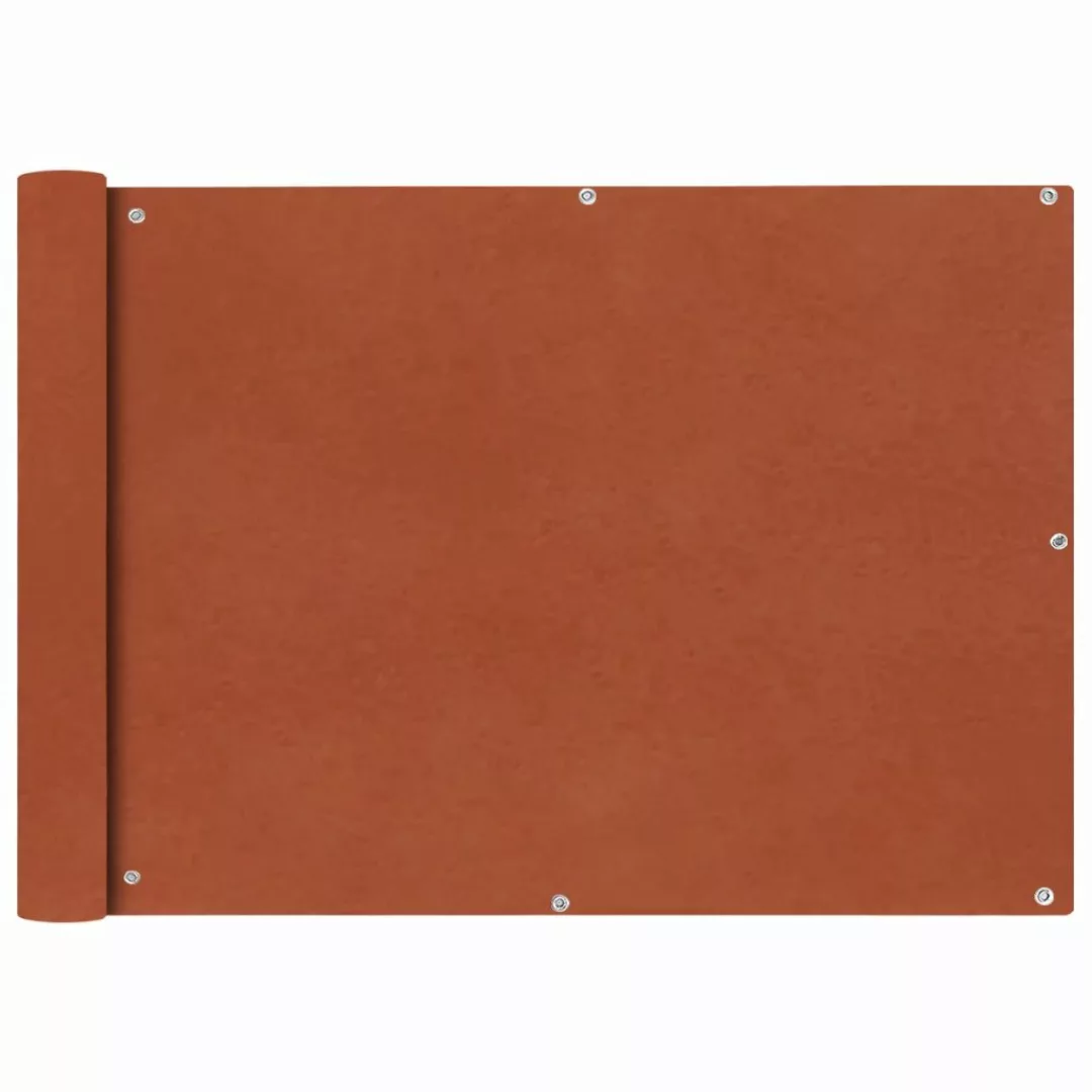 Balkonsichtschutz Oxfordgewebe 75x600 Cm Terracotta günstig online kaufen