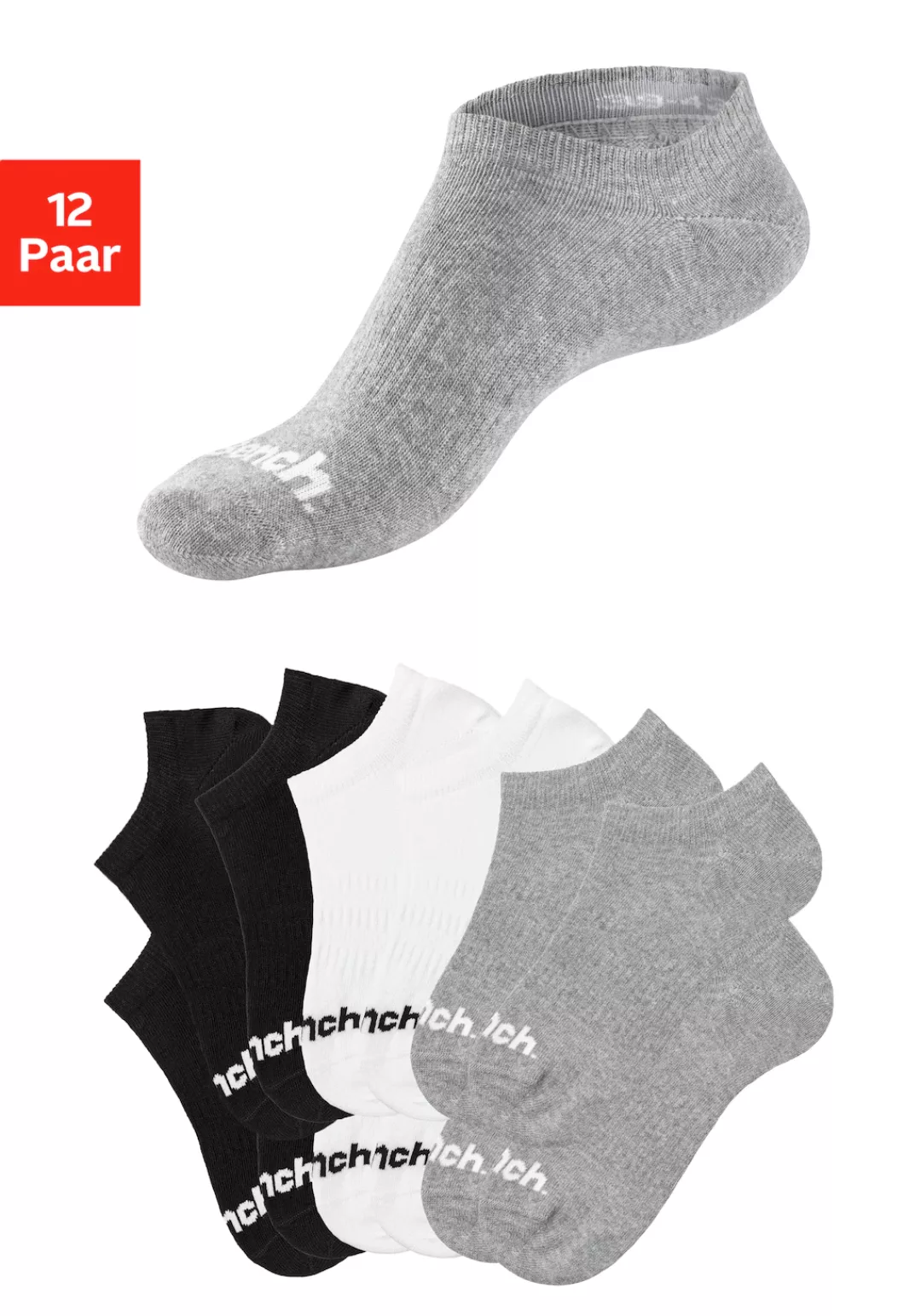 Bench. Sportsocken, (Set, 12 Paar) günstig online kaufen