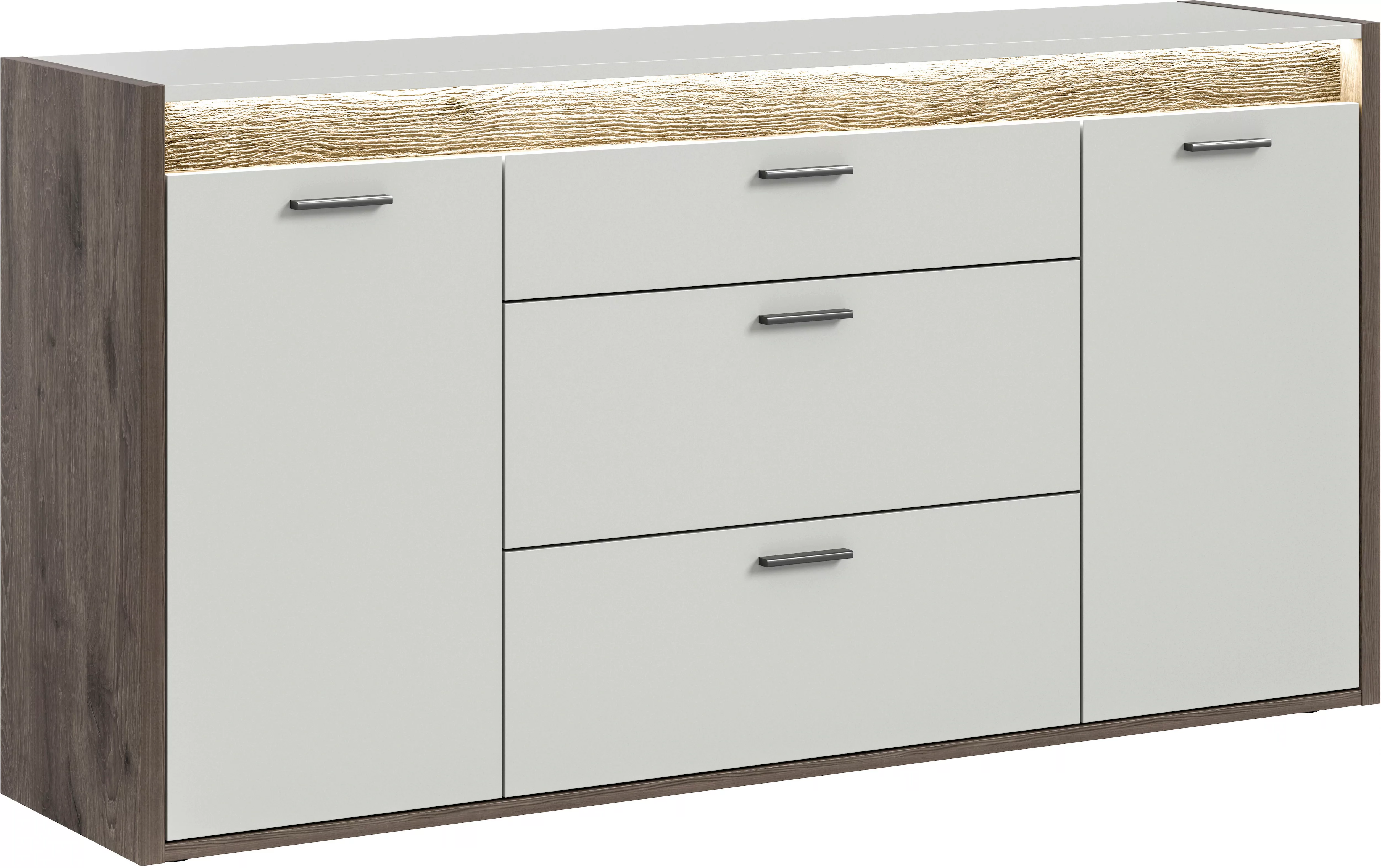 INOSIGN Sideboard "Treviso, Breite 167cm, inkl. Frontbeleuchtung, 2 Türen, günstig online kaufen