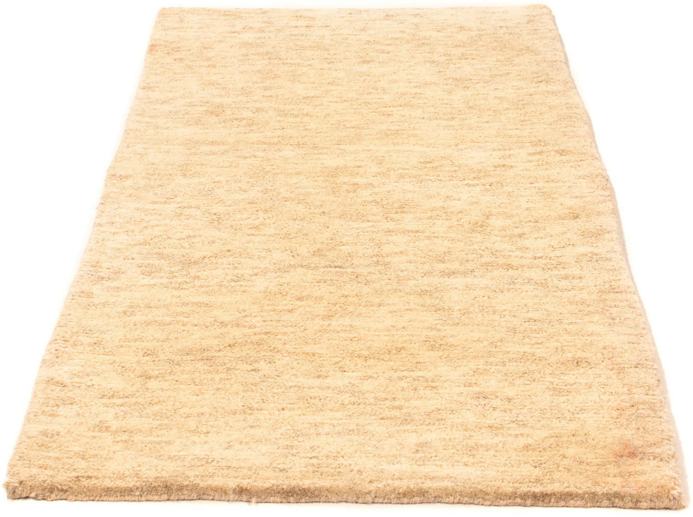 morgenland Wollteppich »Nepal - 140 x 70 cm - beige«, rechteckig, 18 mm Höh günstig online kaufen