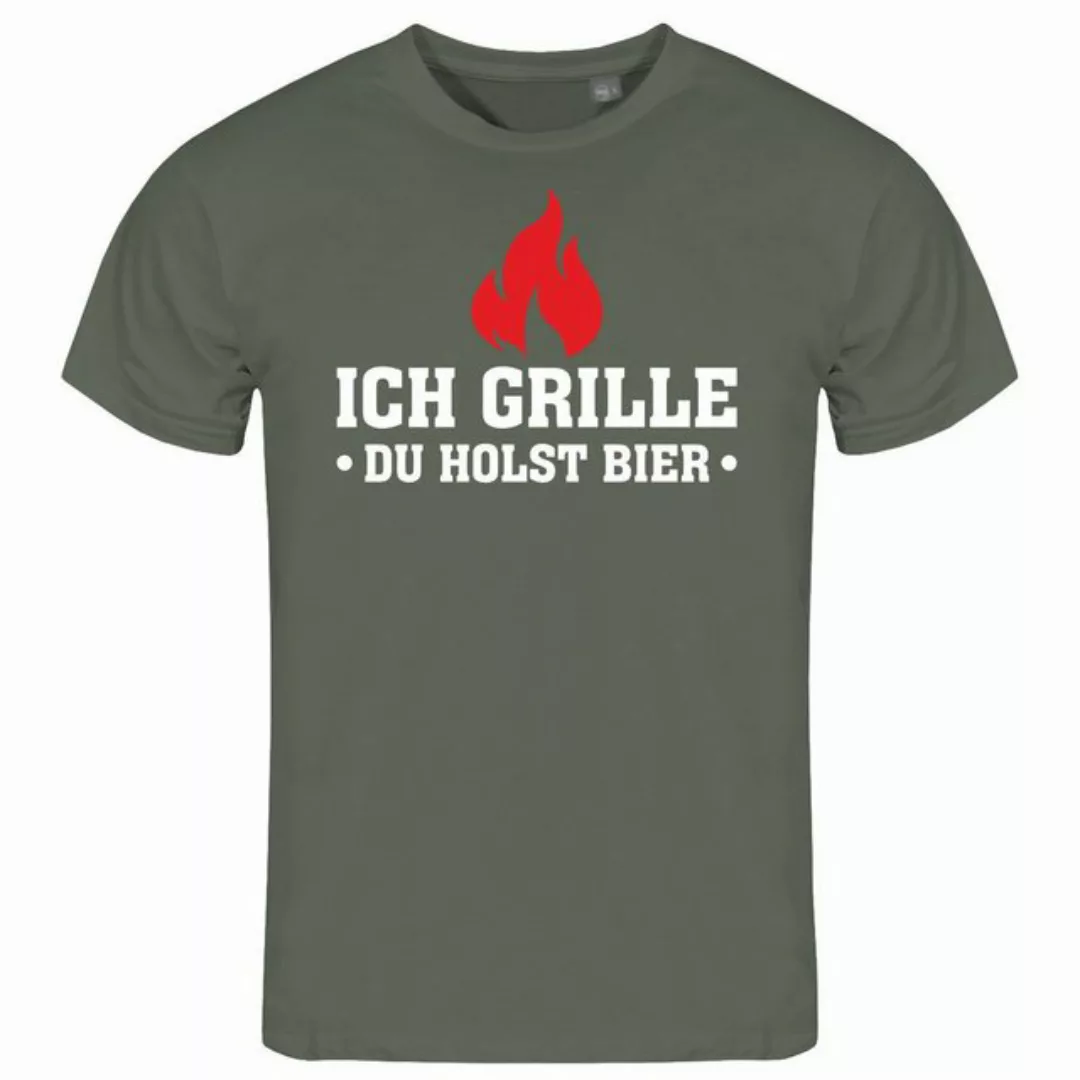 deinshirt Print-Shirt Herren T-Shirt Ich grille du holst Bier Funshirt mit günstig online kaufen