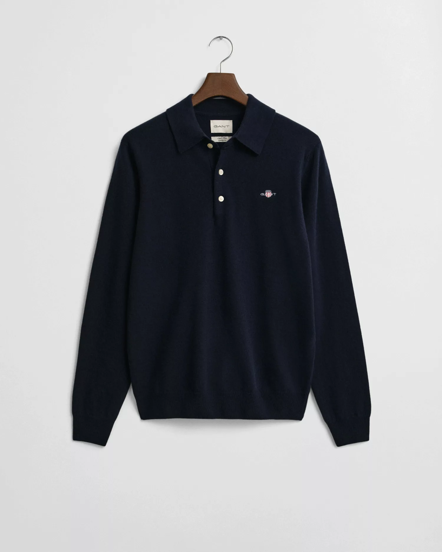 Gant Polokragenpullover "SUPERFINE LAMBSWOOL", mit Knöpfen, regular fit, Wa günstig online kaufen