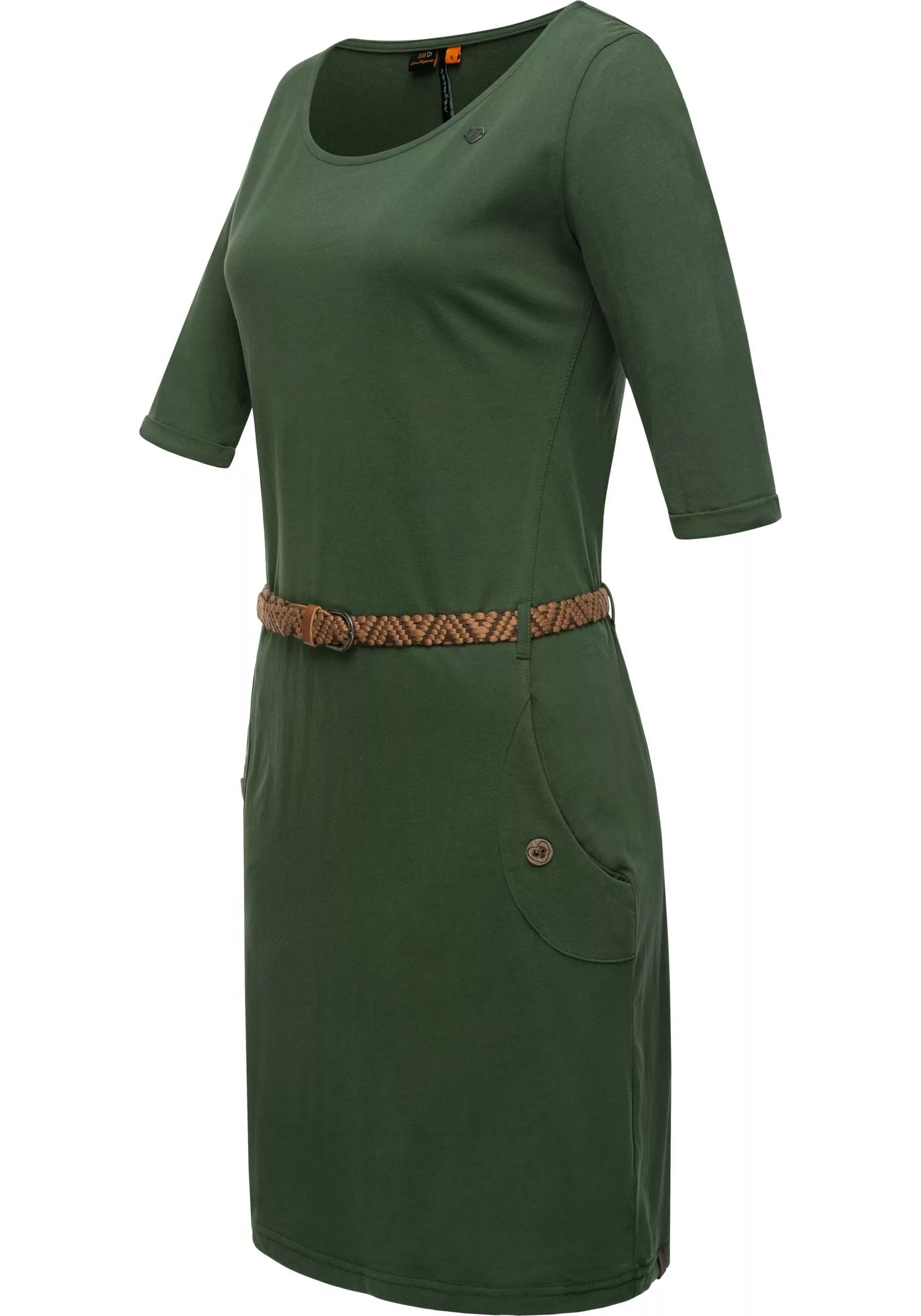 Ragwear Shirtkleid "Tannya Solid", (2 tlg.), stylisches Damenkleid mit Gürt günstig online kaufen