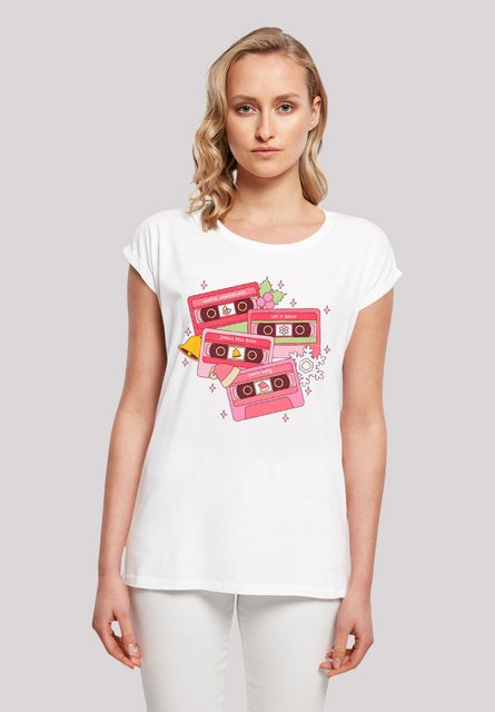 F4NT4STIC T-Shirt "Weihnachten Retro Song Tapes Pink", Premium Qualität, We günstig online kaufen