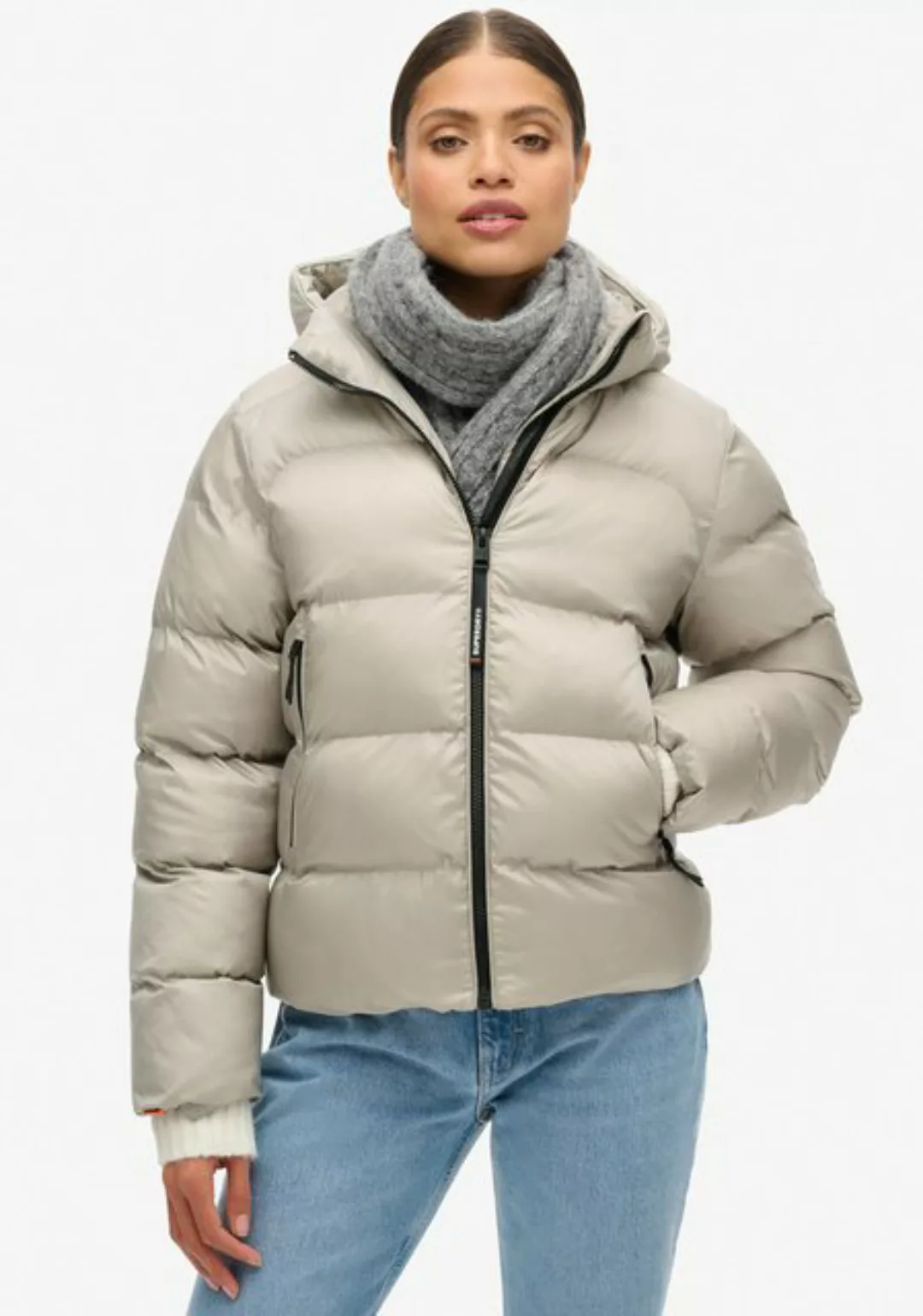 Superdry Steppjacke "HOODED LUXE SPORTS PUFFER", mit Kapuze günstig online kaufen