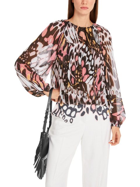 Marc Cain Schlupfbluse "Butterfly's Diary" Premium Damenmode Bluse im stili günstig online kaufen