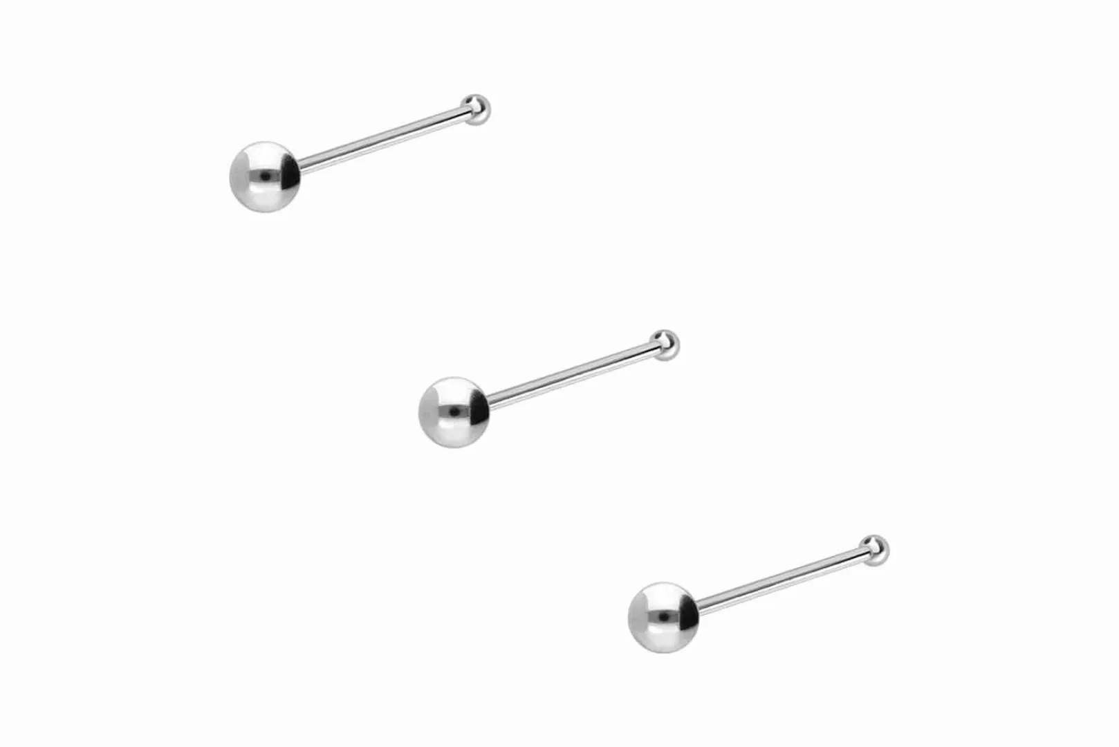 PIERCINGLINE Nasenpiercing SET 925er Silber Nasenstecker günstig online kaufen