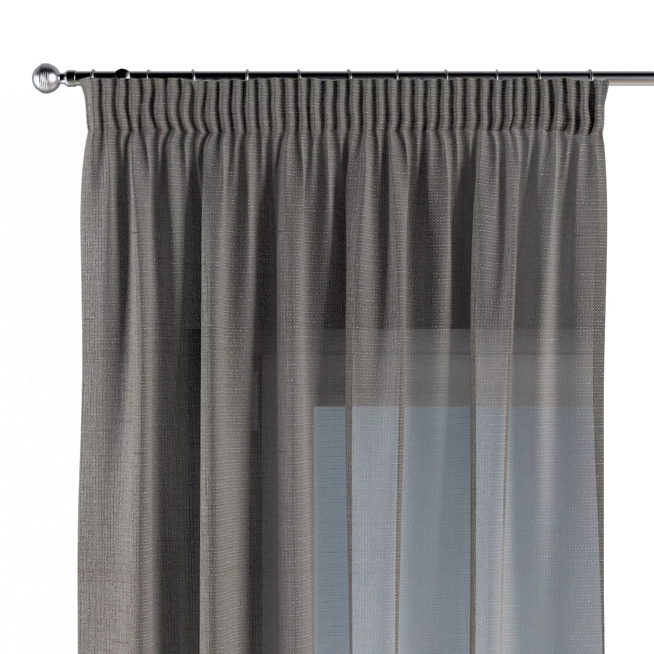 Vorhang mit Kräuselband, grau, Alara Premium (145-05) günstig online kaufen