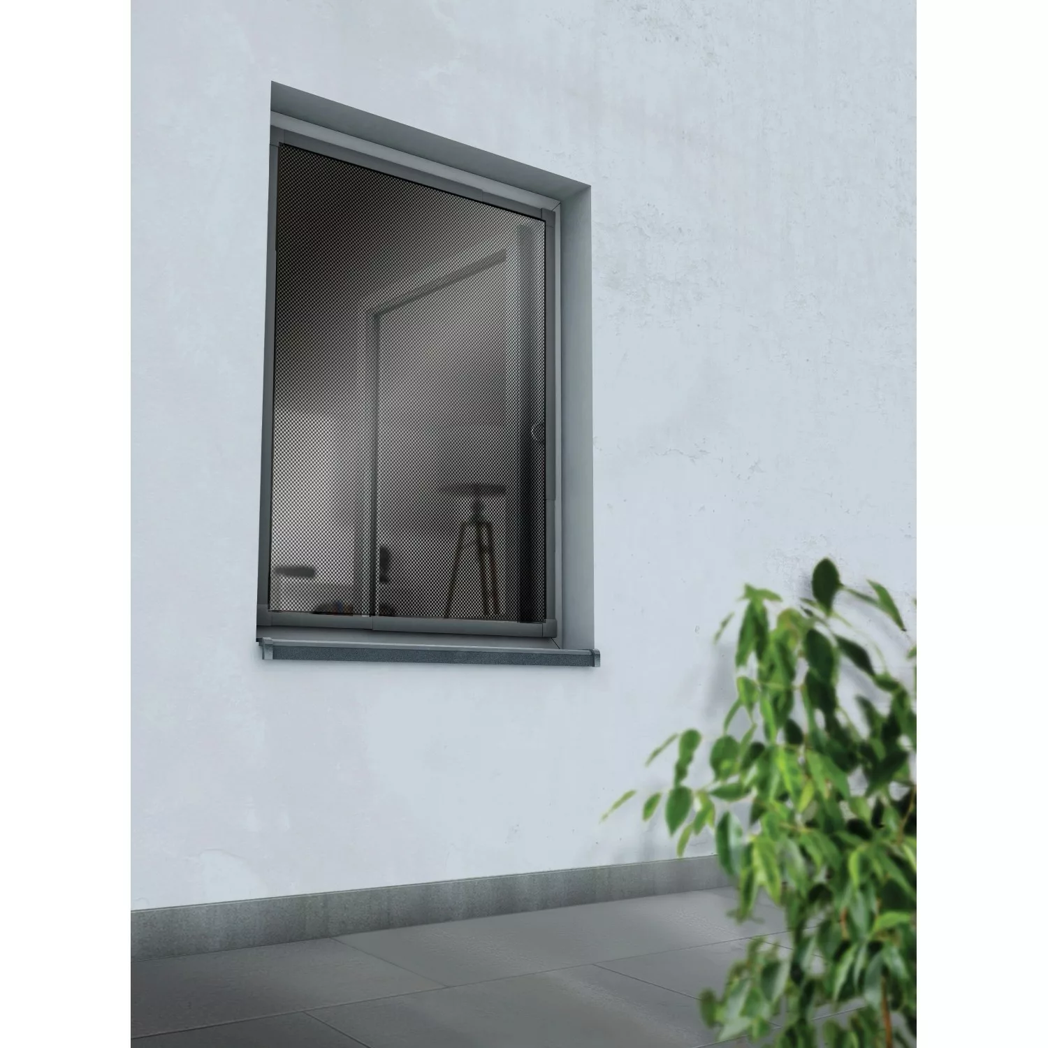 Teleskop Insektenschutzrahmen Fenster 120 cm x 140 cm Anthrazit günstig online kaufen