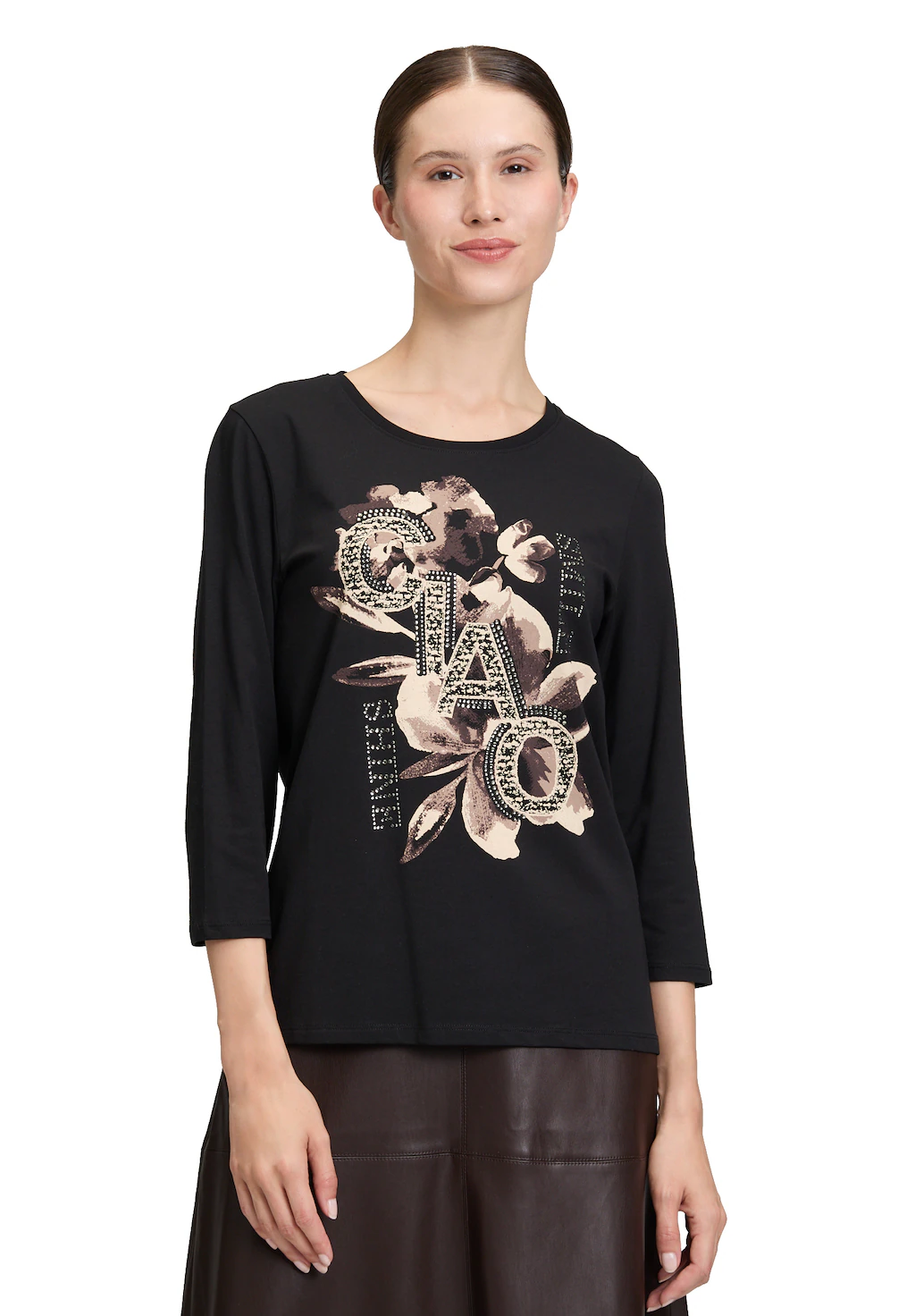 Betty Barclay 3/4-Arm-Shirt "Betty Barclay Damen Basic Shirt mit Placement" günstig online kaufen