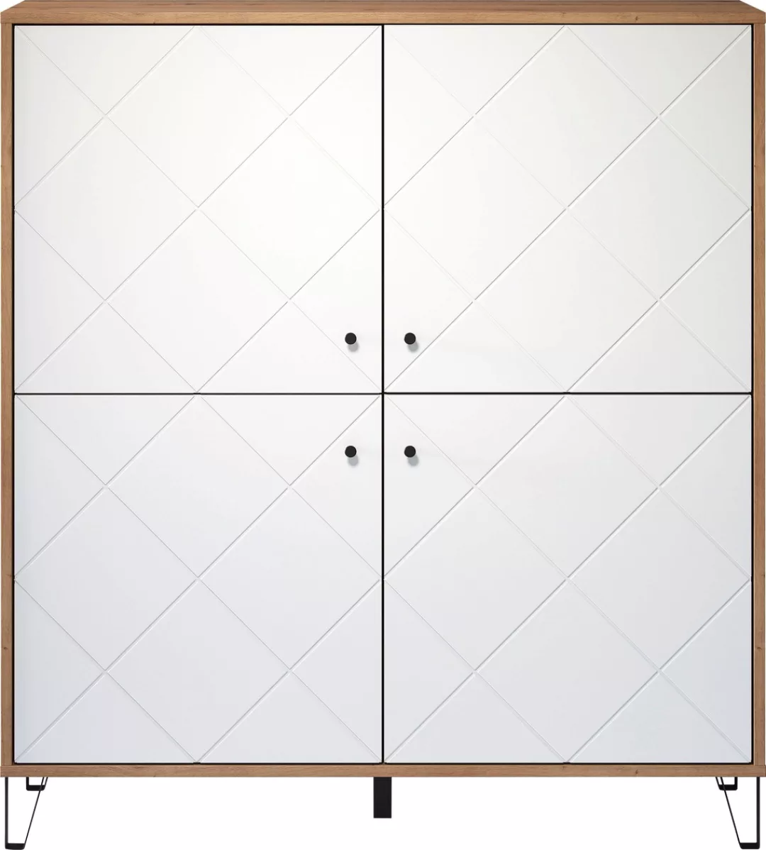 trendteam Hochschrank Touch Highboard Kommode Schrank Wohnzimmermöbel Stand günstig online kaufen