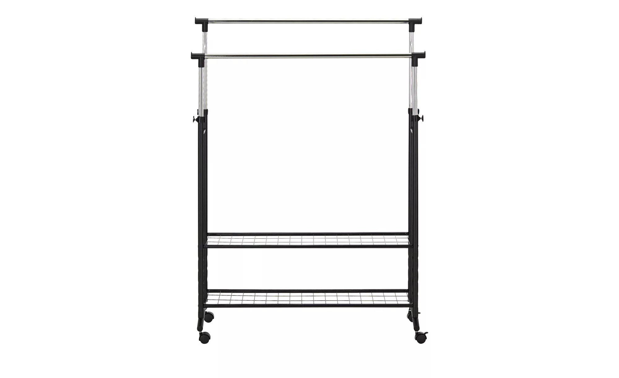 Rollgarderobe  Annabell ¦ schwarz ¦ Kunststoff, Metall ¦ Maße (cm): B: 100 günstig online kaufen