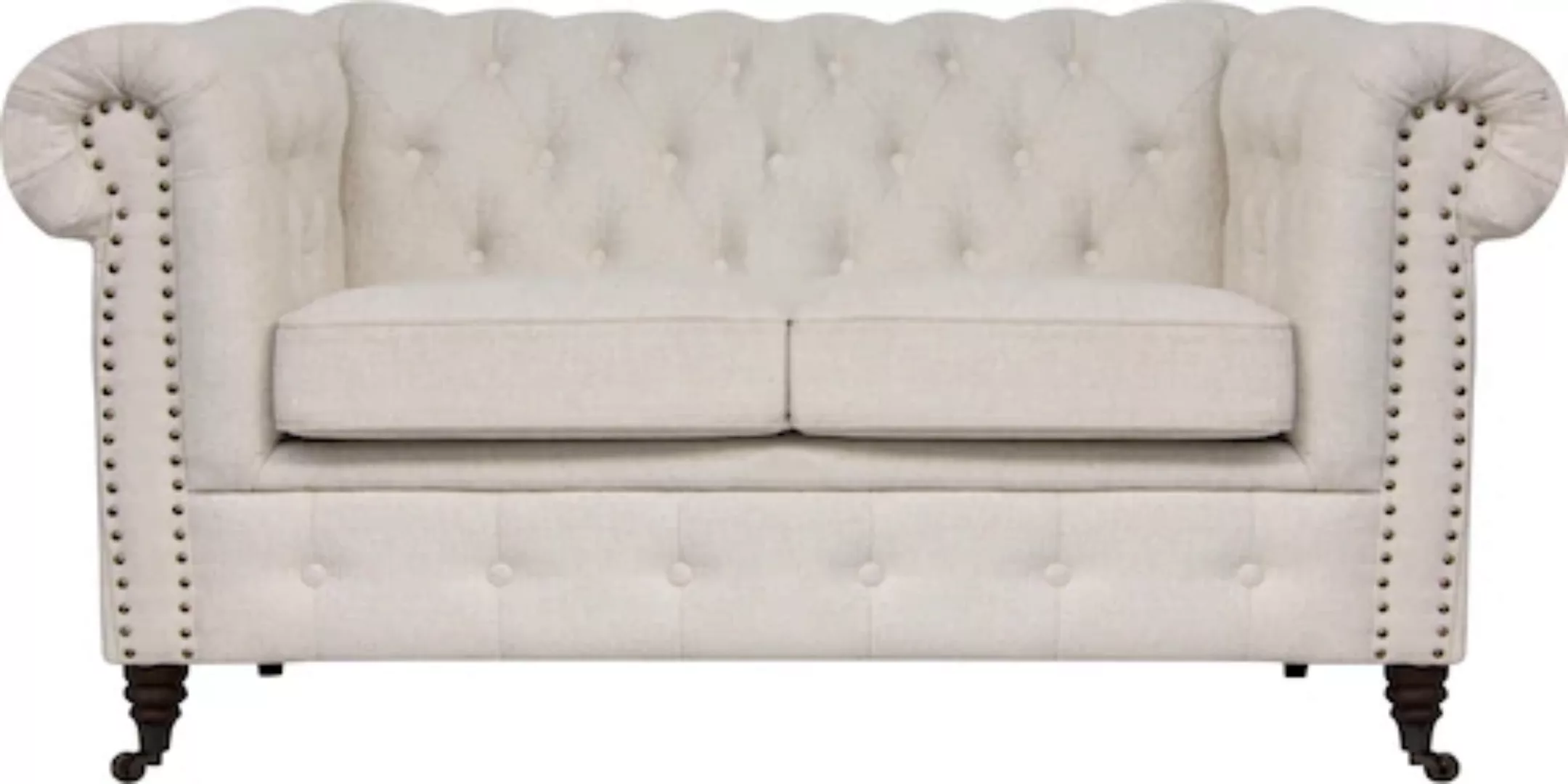 Home affaire Chesterfield-Sofa "Aarburg", aufwändige Knopfheftung und Ziern günstig online kaufen