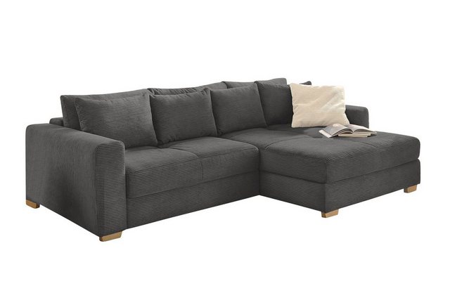 luma-home Ecksofa 15153, Dauerschläfer mit Bettkasten 288x186 cm, Federkern günstig online kaufen