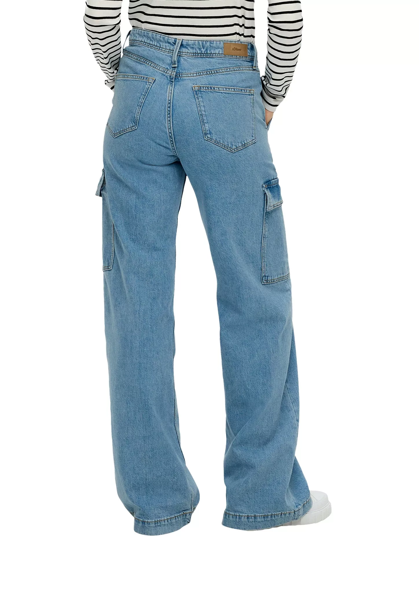 s.Oliver 5-Pocket-Jeans Jeans Suri / Mid Rise / Wide Leg / Cargo-Taschen günstig online kaufen