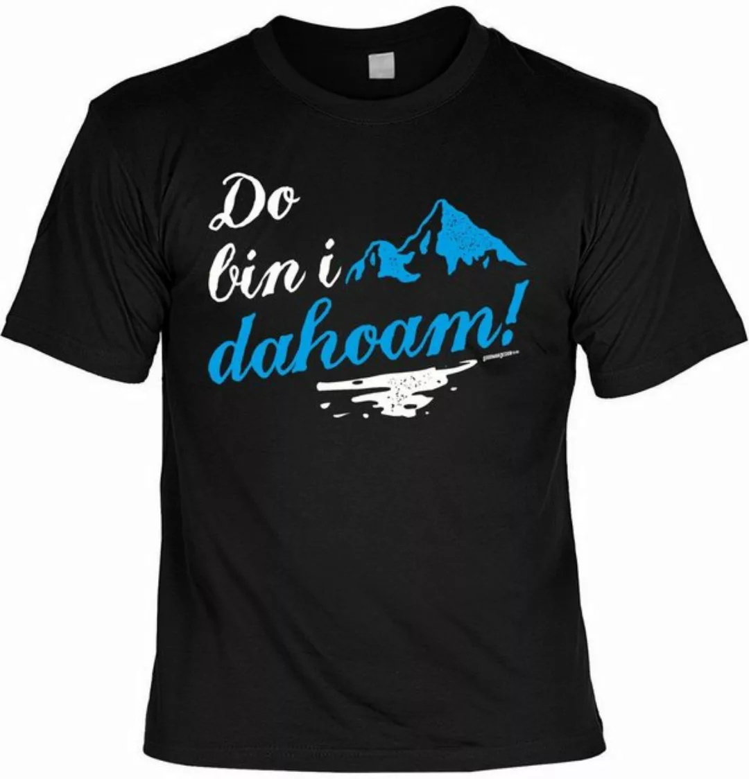 Art & Detail Shirt T-Shirt BERGE Do bin i dahoam! Lustige Sprüche Fun T-shi günstig online kaufen