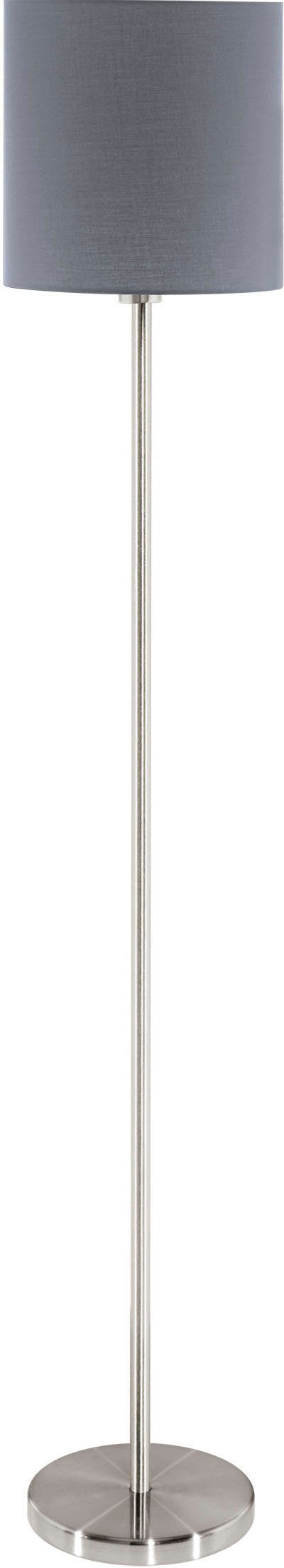 Eglo Stehleuchte  Pasteri 1-flammig Nickel-Taupe matt E27 60W günstig online kaufen