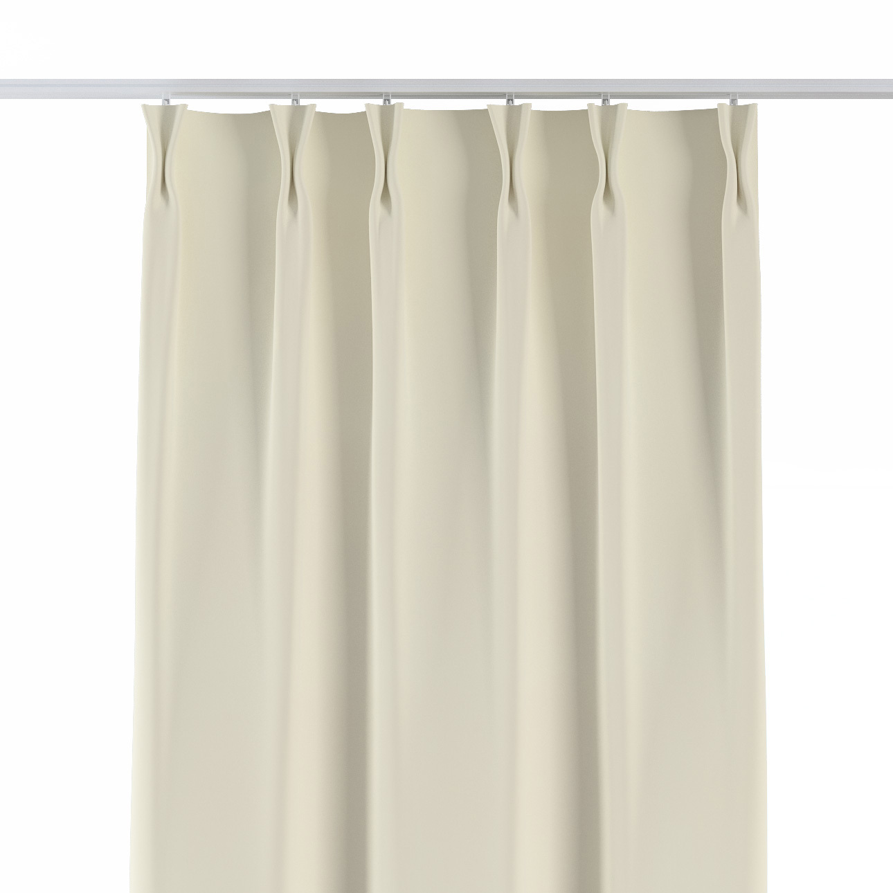 Vorhang mit flämischen 2-er Falten, altweiß, Velvet (704-10) günstig online kaufen