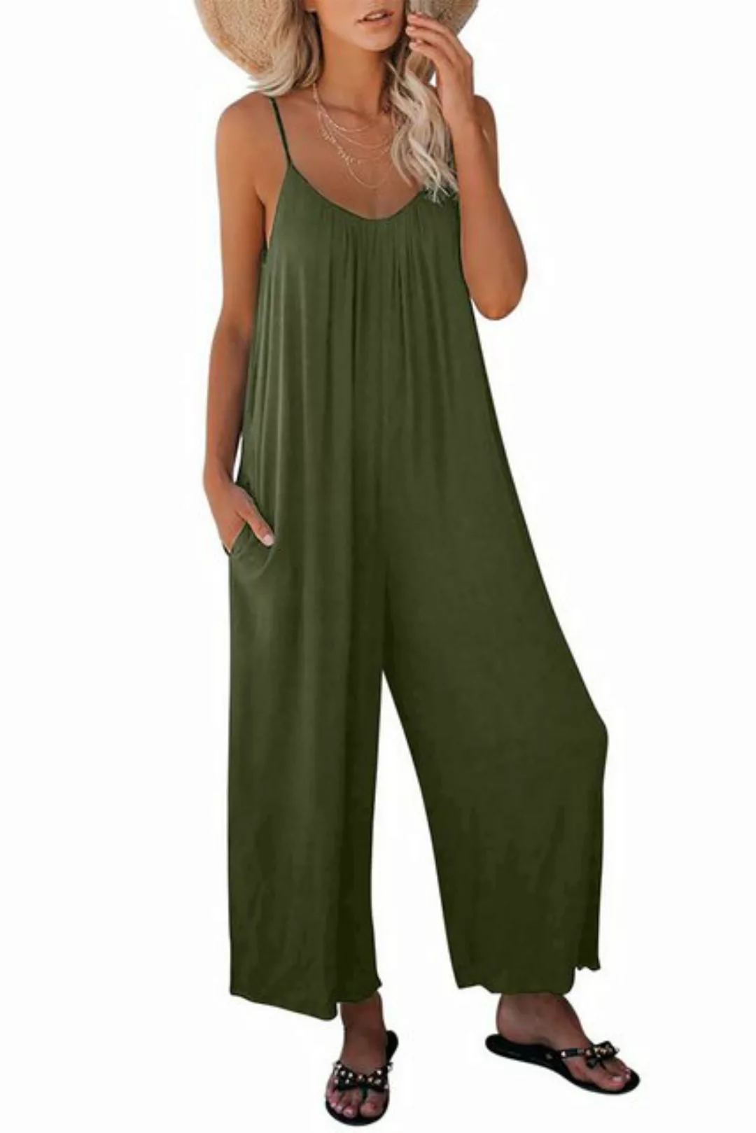 Orient Phoenix Jumpsuit Damen-Overall,Locker,Ärmellos,Verstellbarer Spaghet günstig online kaufen