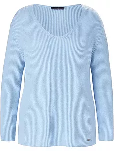 V-Pullover Emilia Lay blau günstig online kaufen