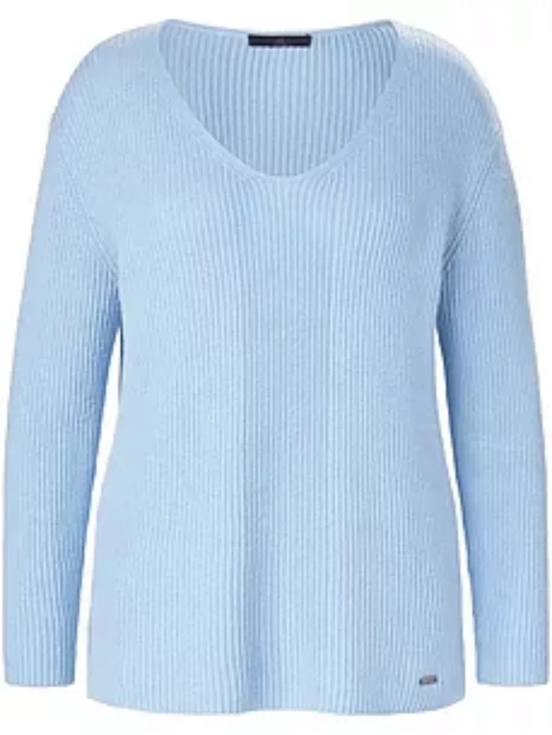 V-Pullover Emilia Lay blau günstig online kaufen