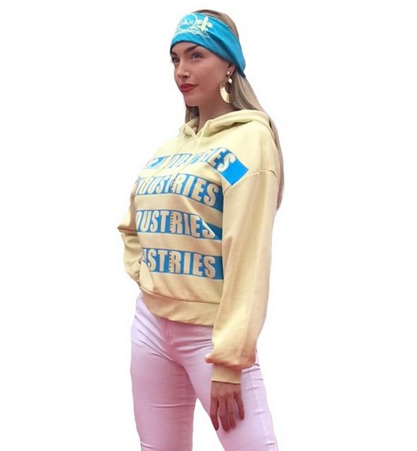 KR-Industries Hoodie Hoodie Yellow Blue Designerpullover günstig online kaufen