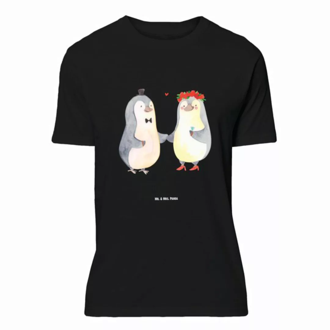 Mr. & Mrs. Panda T-Shirt Pinguin Heirat - Schwarz - Geschenk, Liebesgeschen günstig online kaufen