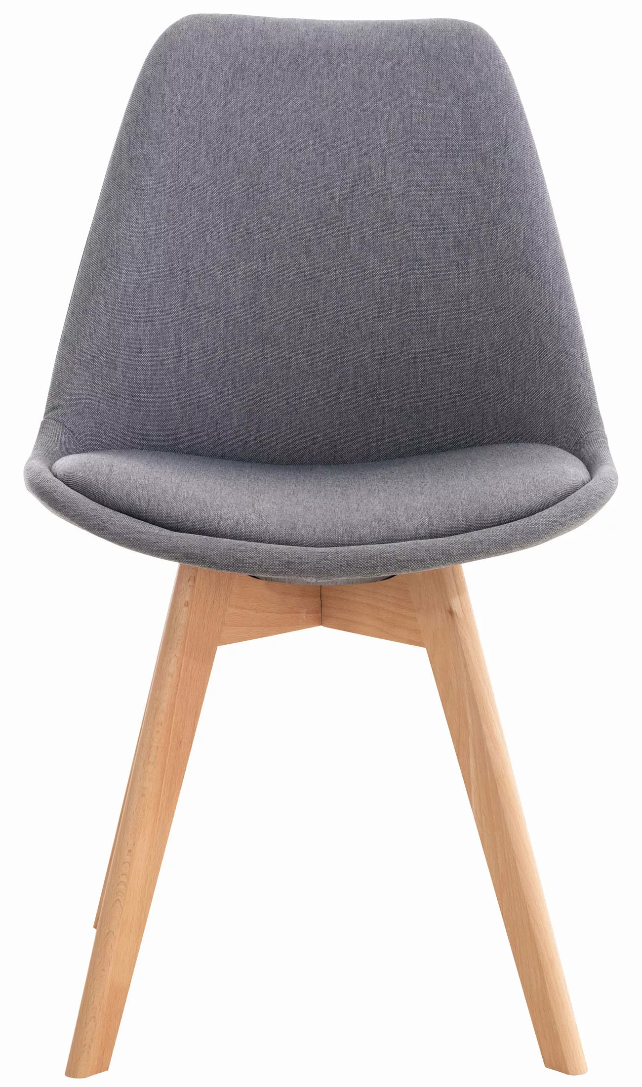 4er Set Stuhl Linares Stoff Grau günstig online kaufen