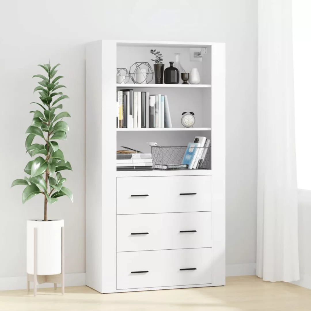 Vidaxl Highboard Weiß Holzwerkstoff günstig online kaufen