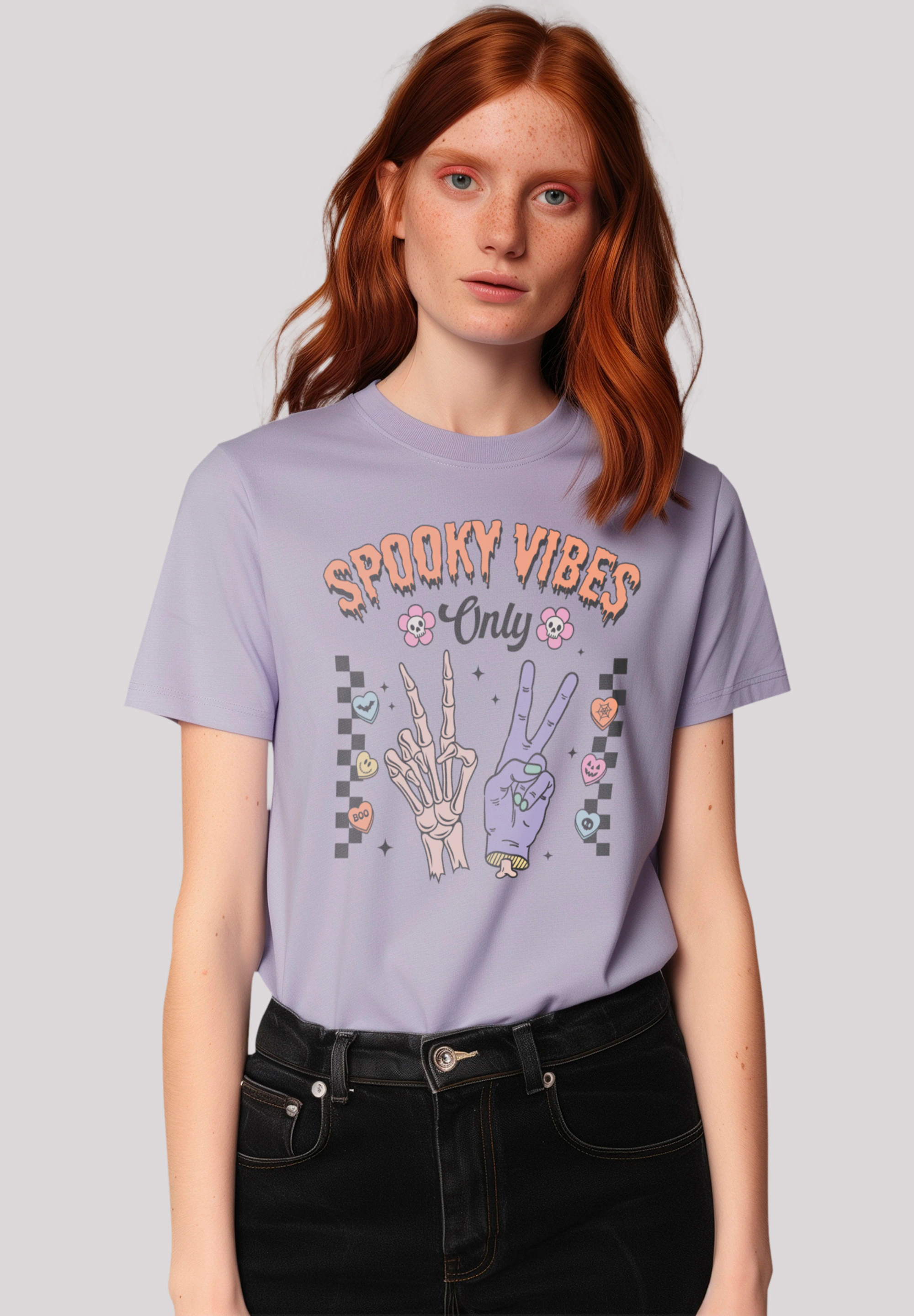 F4NT4STIC T-Shirt "Retro Halloween Spooky Vibes Only", Premium Qualität, Un günstig online kaufen