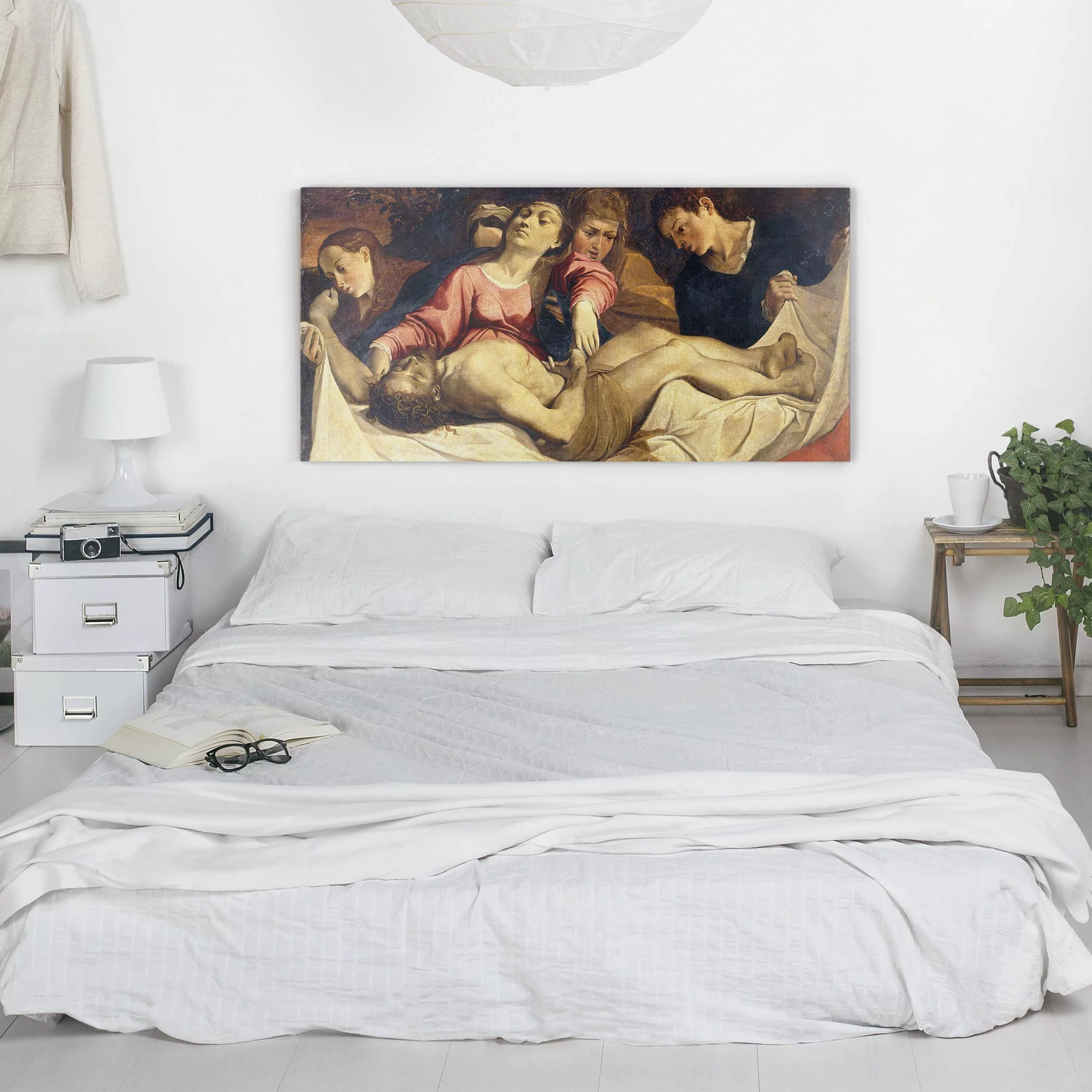 Leinwandbild Kunstdruck - Querformat Lodovico Carracci - Pieta günstig online kaufen