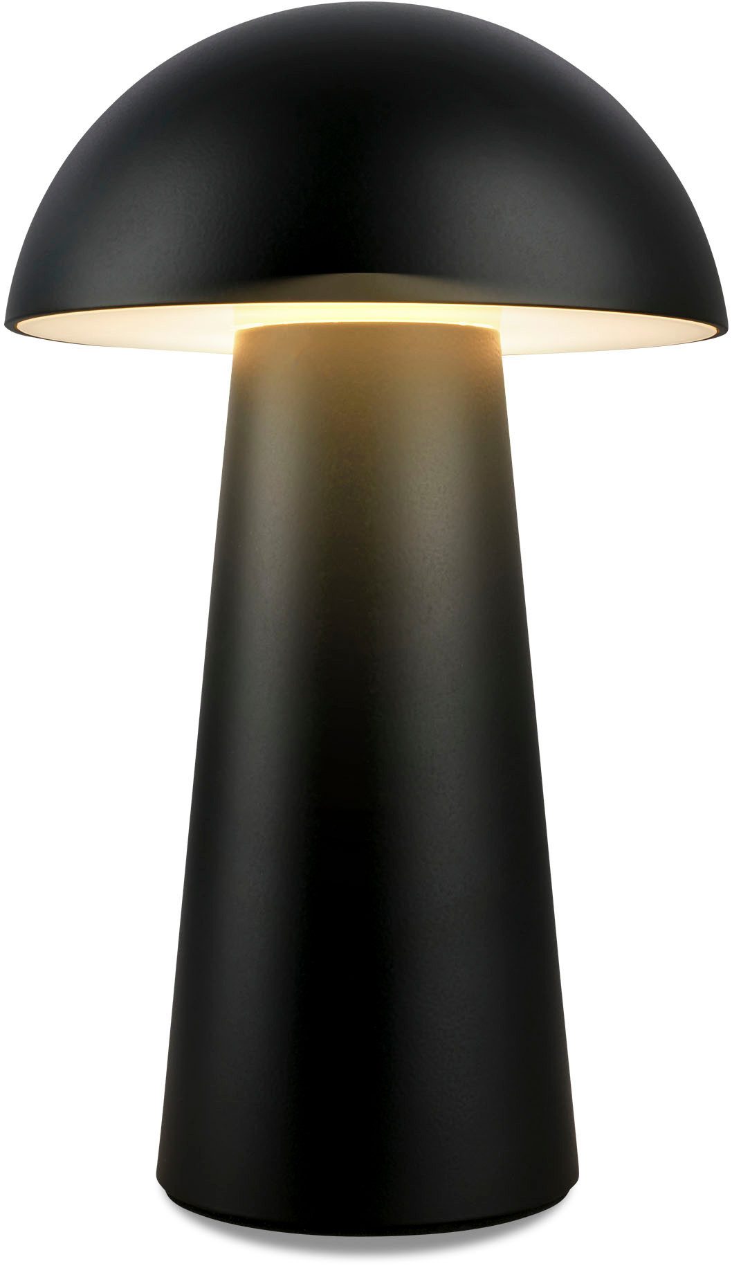 LED-Akku-Tischleuchte Fungo Mini, schwarz, Touch, Kunststoff günstig online kaufen