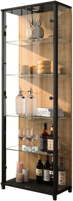 fif möbel Vitrine "OPTIMA", Standvitrine, Vitrinenschrank, Glasvitrine, Sam günstig online kaufen