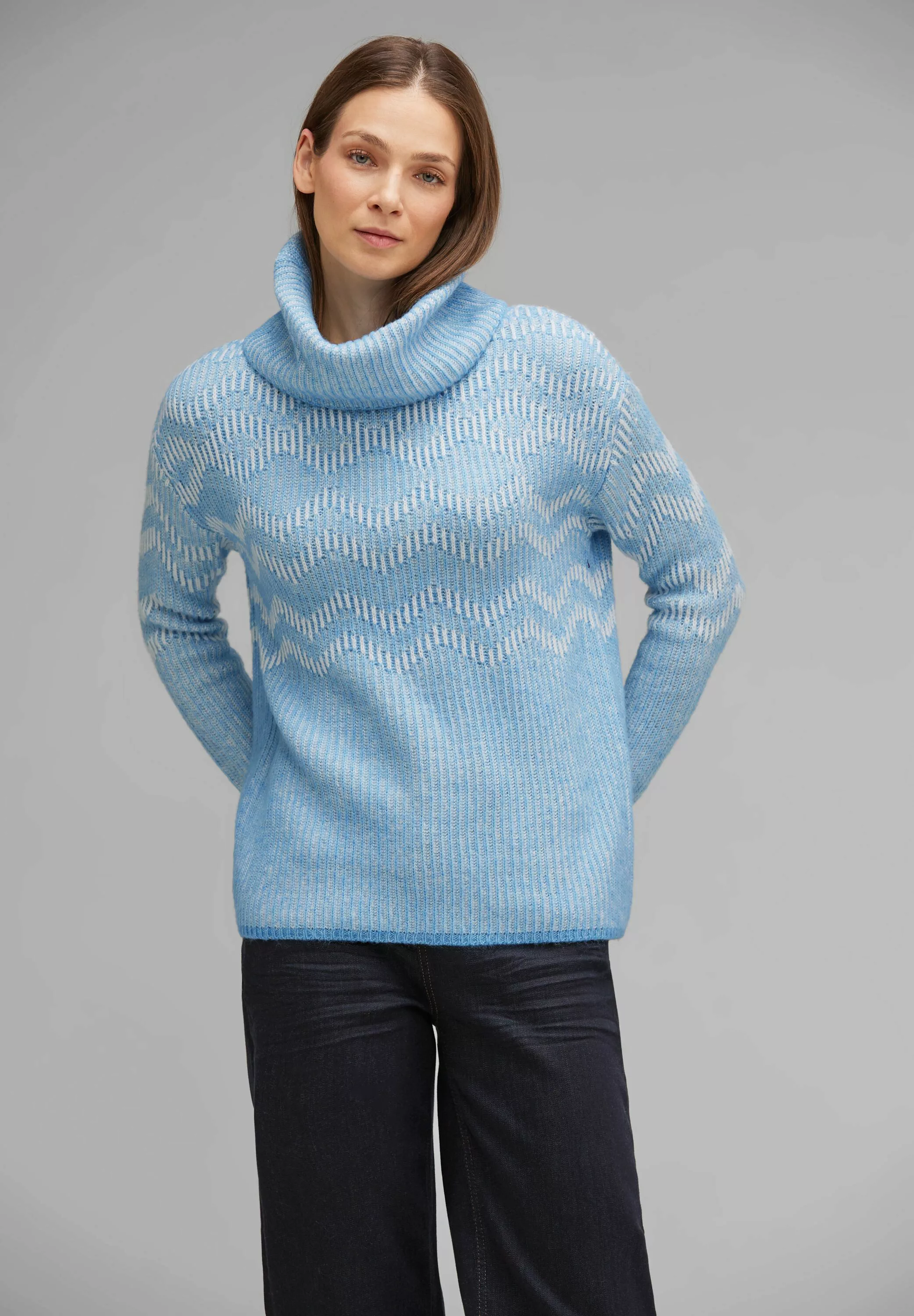 STREET ONE Rollkragenpullover, im soften Baumwoll-Mix günstig online kaufen