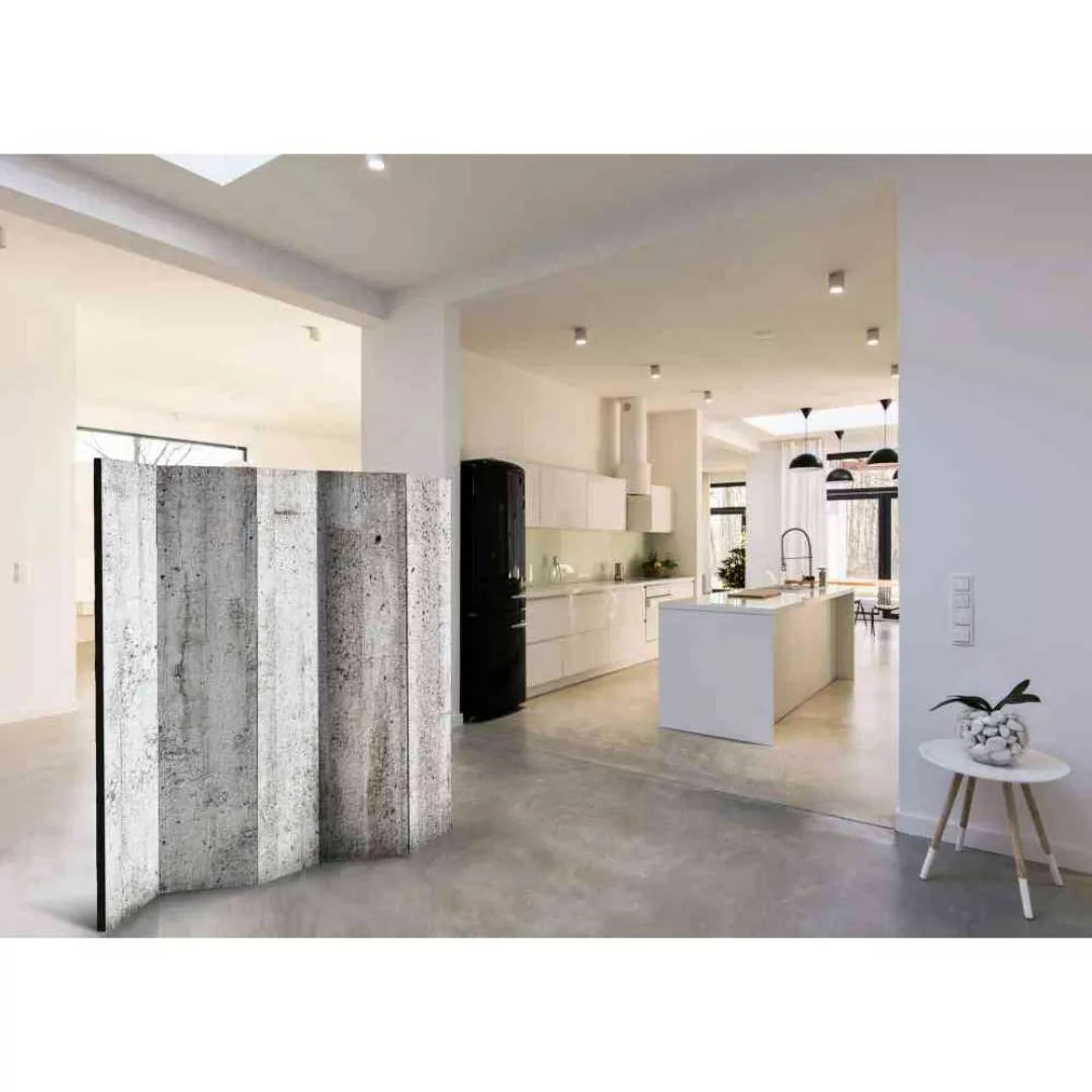 Küchen Paravent mit Betonwand Motiv 225 cm breit günstig online kaufen