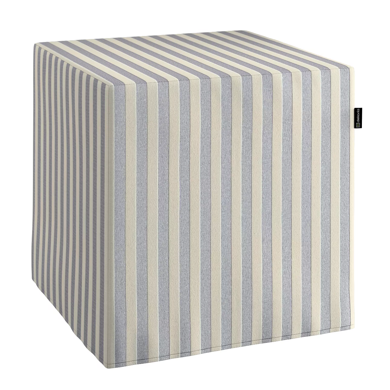 Sitzwürfel, marinenblau-ecru , 40 x 40 x 40 cm, Quadro (136-02) günstig online kaufen