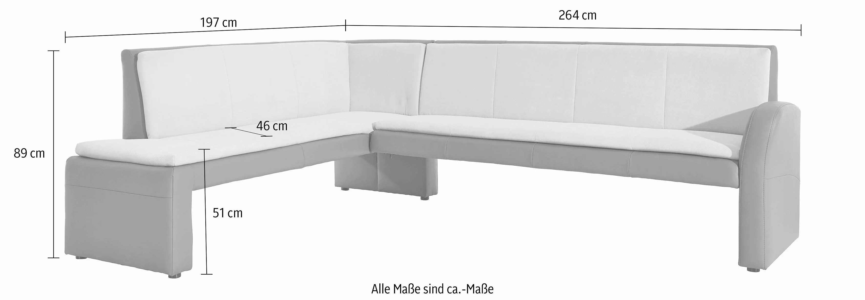 exxpo - sofa fashion Eckbank "Cortado, elegant und modern mit hohem Sitzkom günstig online kaufen